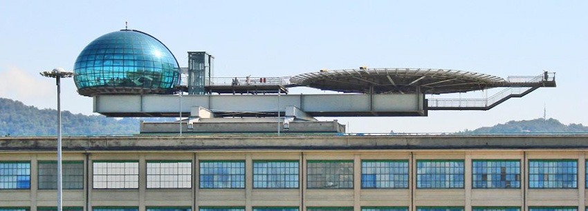 La piattaforma di atterraggio elicotteri al Lingotto