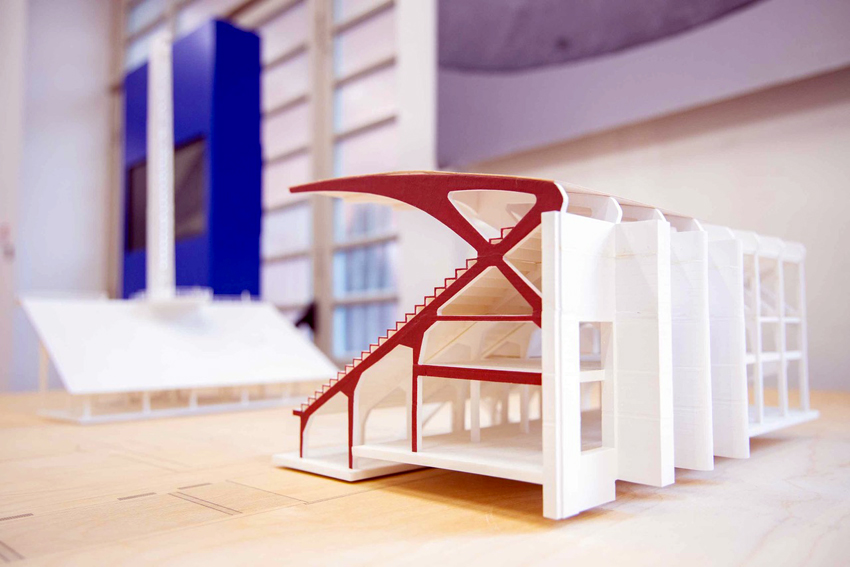 Plastico alla mostra «Pier Luigi Nervi, Architettura come Sfida», alla Manifattura Tabacchi. Foto: Massimo Sestrini 