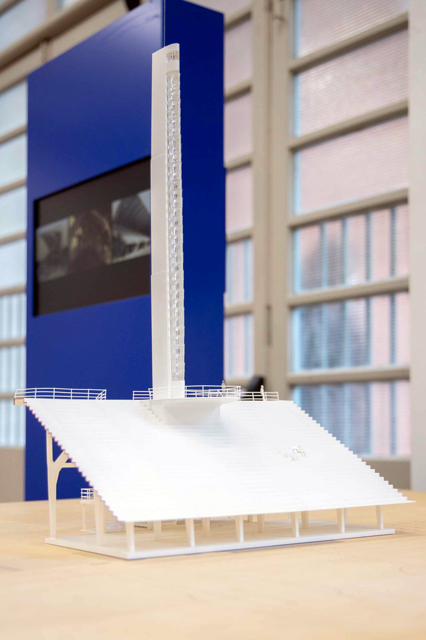 Plastico alla mostra «Pier Luigi Nervi, Architettura come Sfida», alla Manifattura Tabacchi. Foto: Massimo Sestrini 