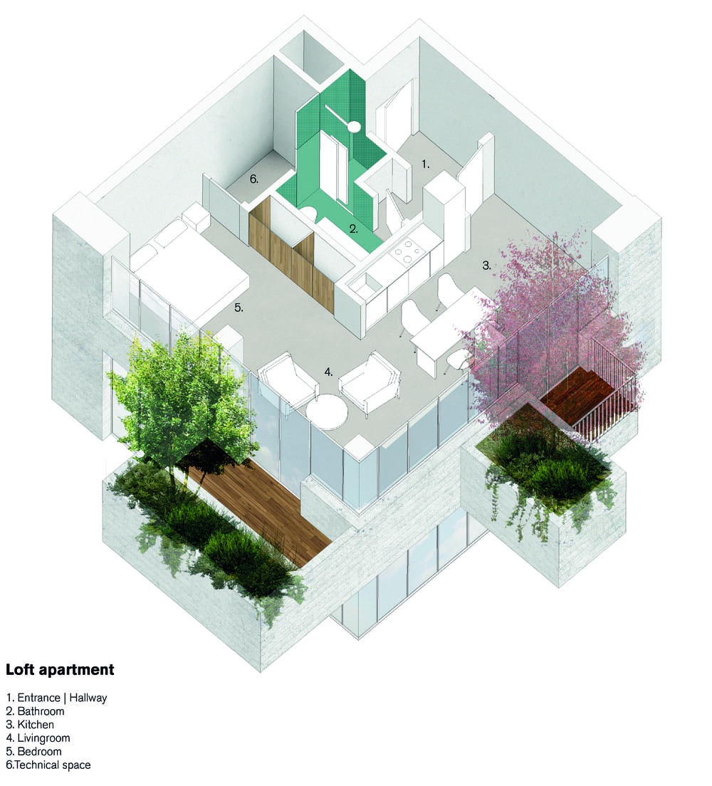 Stefano Boeri Architetti_Eindhoven Trudo Vertical Forest_2018_apartment