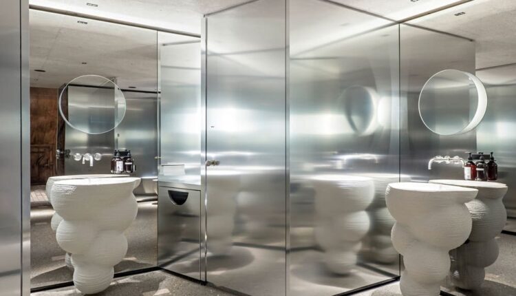 I lavabi del bagno di servizio sono stampati in 3D