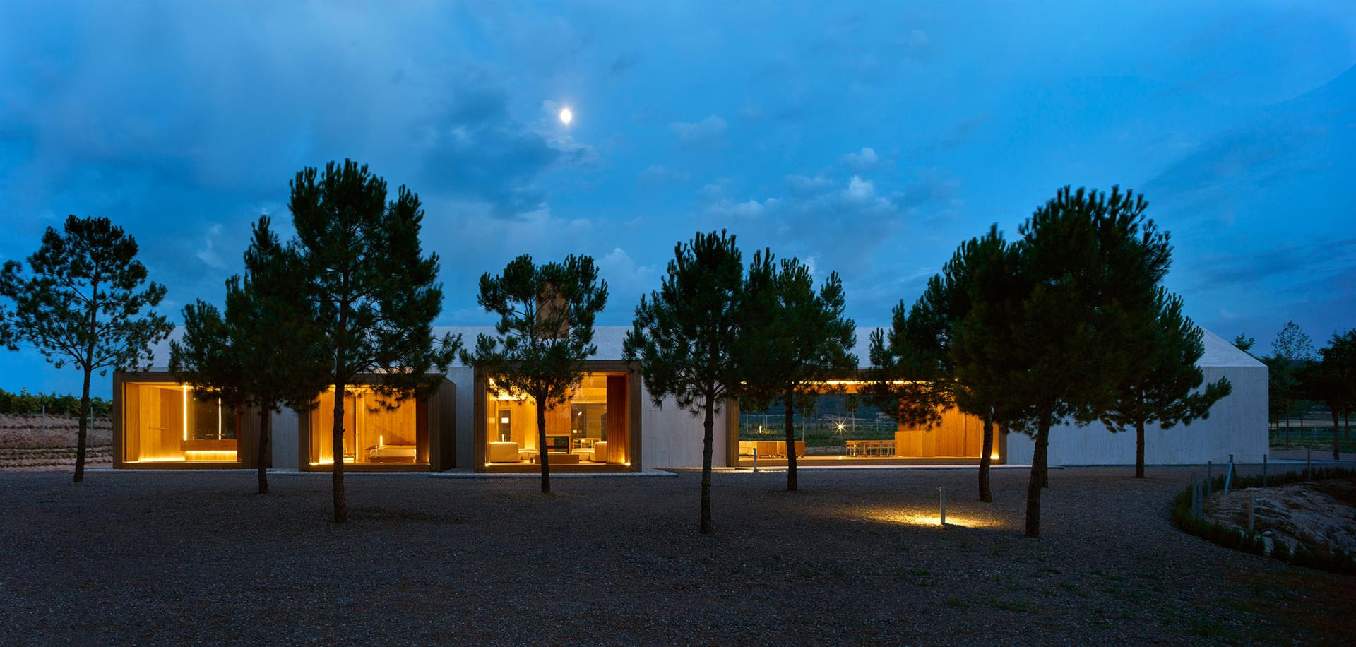 Architettura contemporanea rifugio tra le vigne