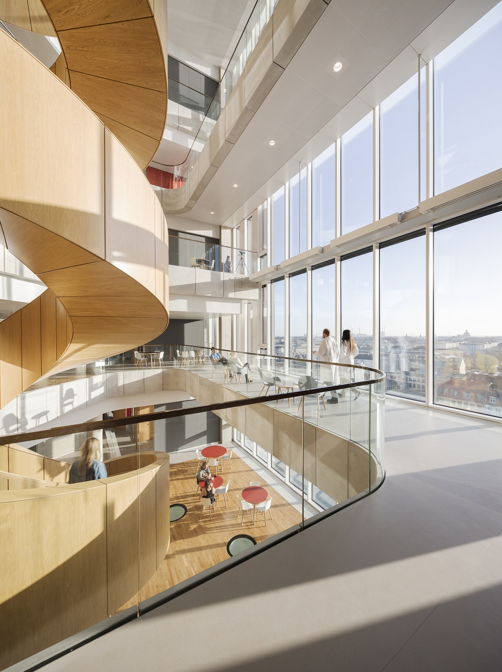 Architettura università copenhagen scala a spirale principale