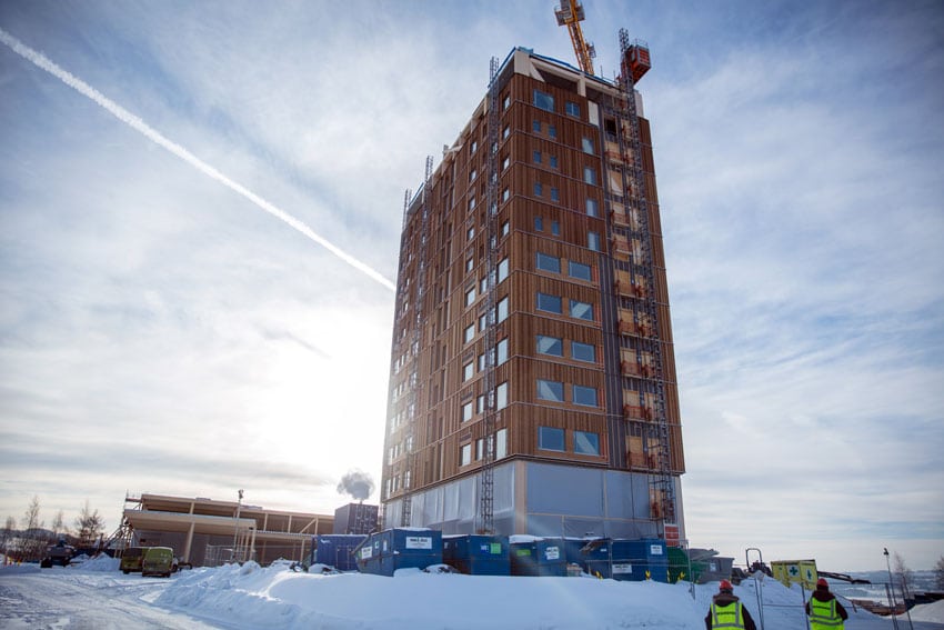 Mjøstårnet, 18 piani in legno