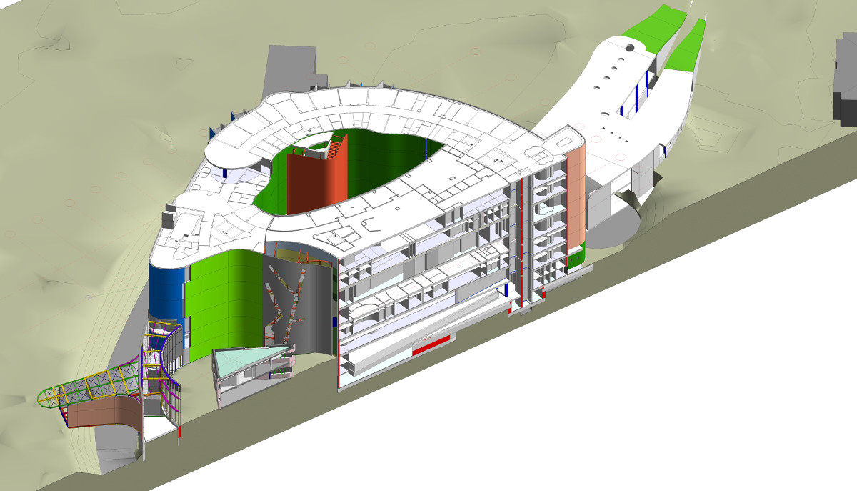 Spaccato assonometrico bim