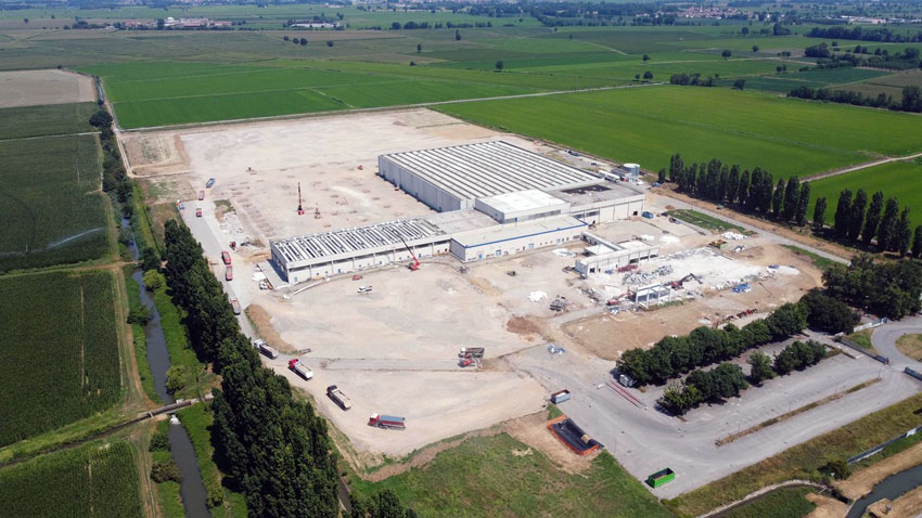 Il cantiere del polo commerciale di Belgioioso