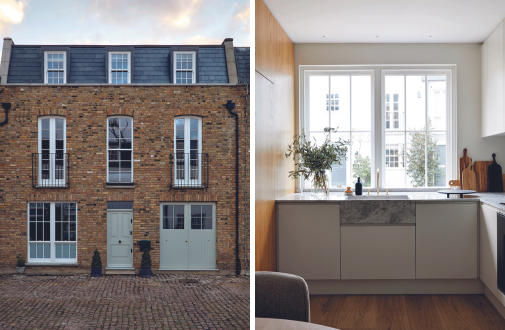 Da vecchia scuderia a casa di design: la trasformazione di una Mews House a Londra