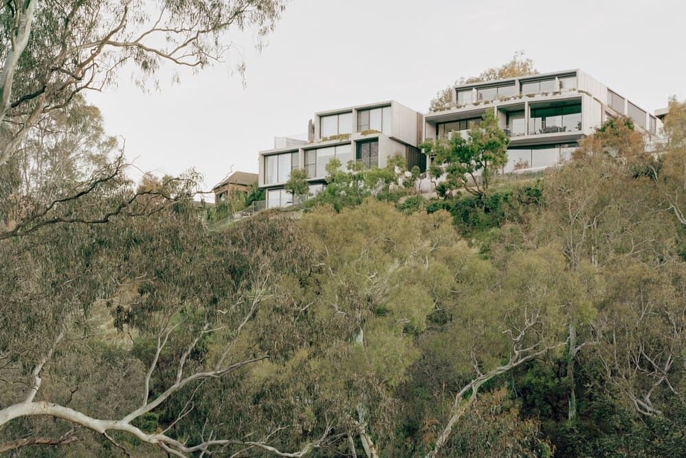 Progetto moderno sul fronte interno affacciato sul parco e sullo Yarra River
