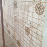 Muri del padiglione della Fiera del Levante di Bari riqualificati da Laterlite
