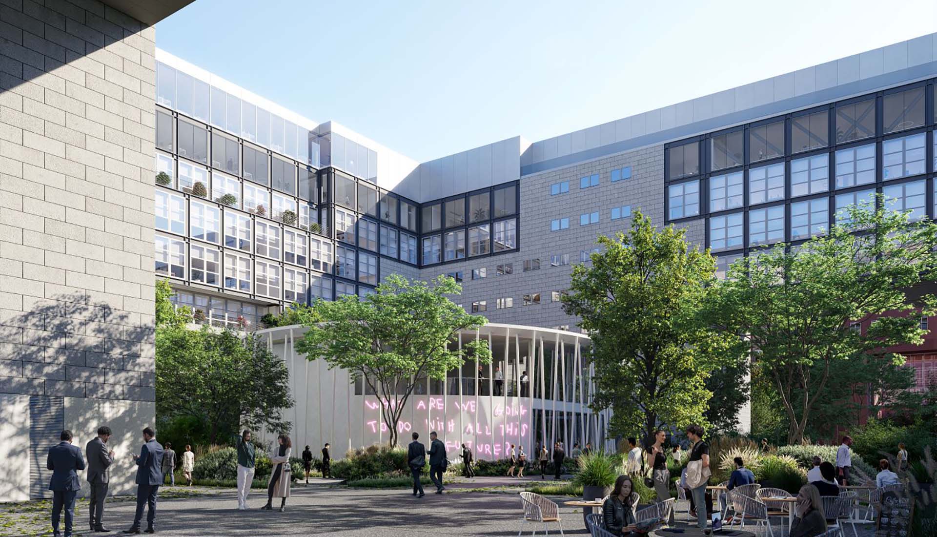 Render del nuovo Pavilion