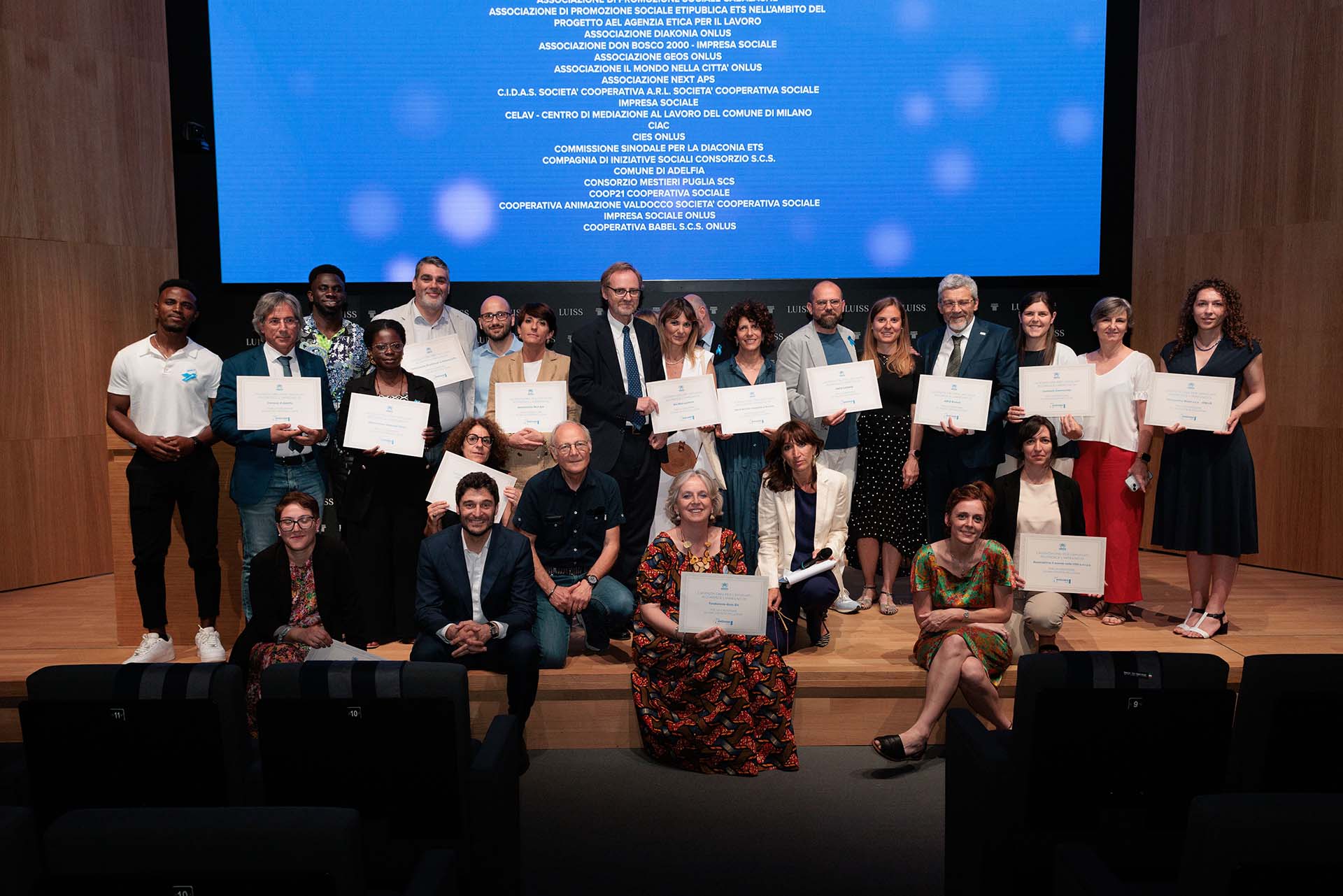 I titolari di tutte le aziende italiane premiate con il riconoscimento Welcome di UNHCR