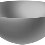 Lavabo di forma sferica prodotto fa Glass Design su progetto di Tonino Lamborghini Grey