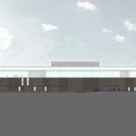 Prospetto Nord dell'e-building