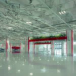 L'interno del nuovo e-building progettato da MCA per Ferrari
