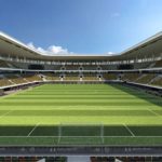 Lo stadio del nuovo Bosco dello Sport di Venezia visto dall'interno