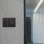 Termostato ambiente nero touch
