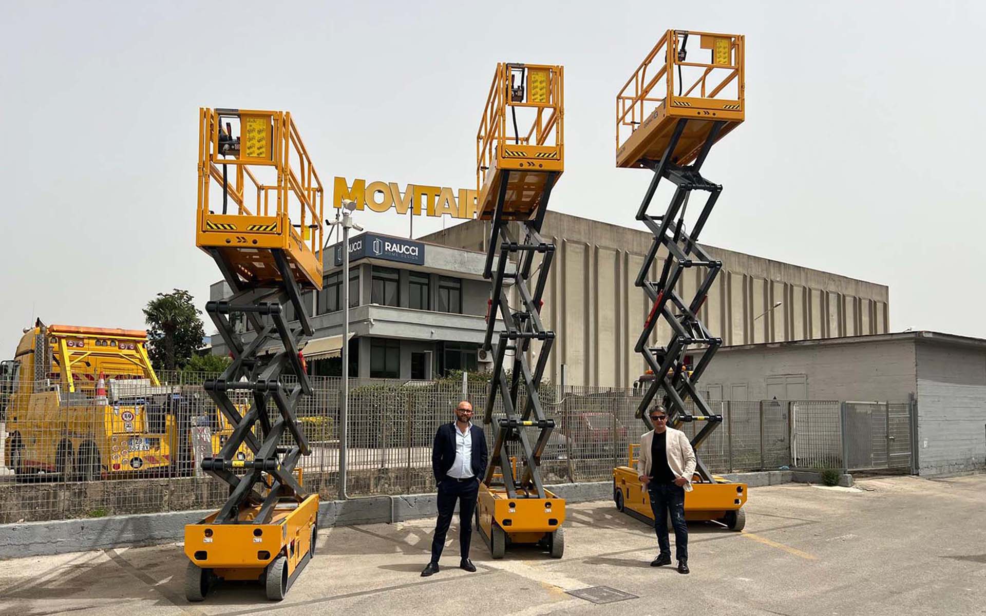 Alcune piattaforme aree proposte dalla ditta Logcenter