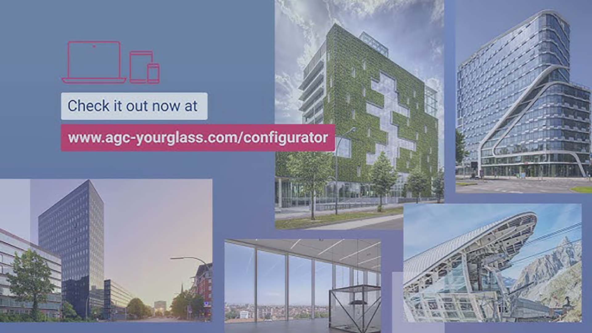 AGC Glass Configurator pagina web del configuratore