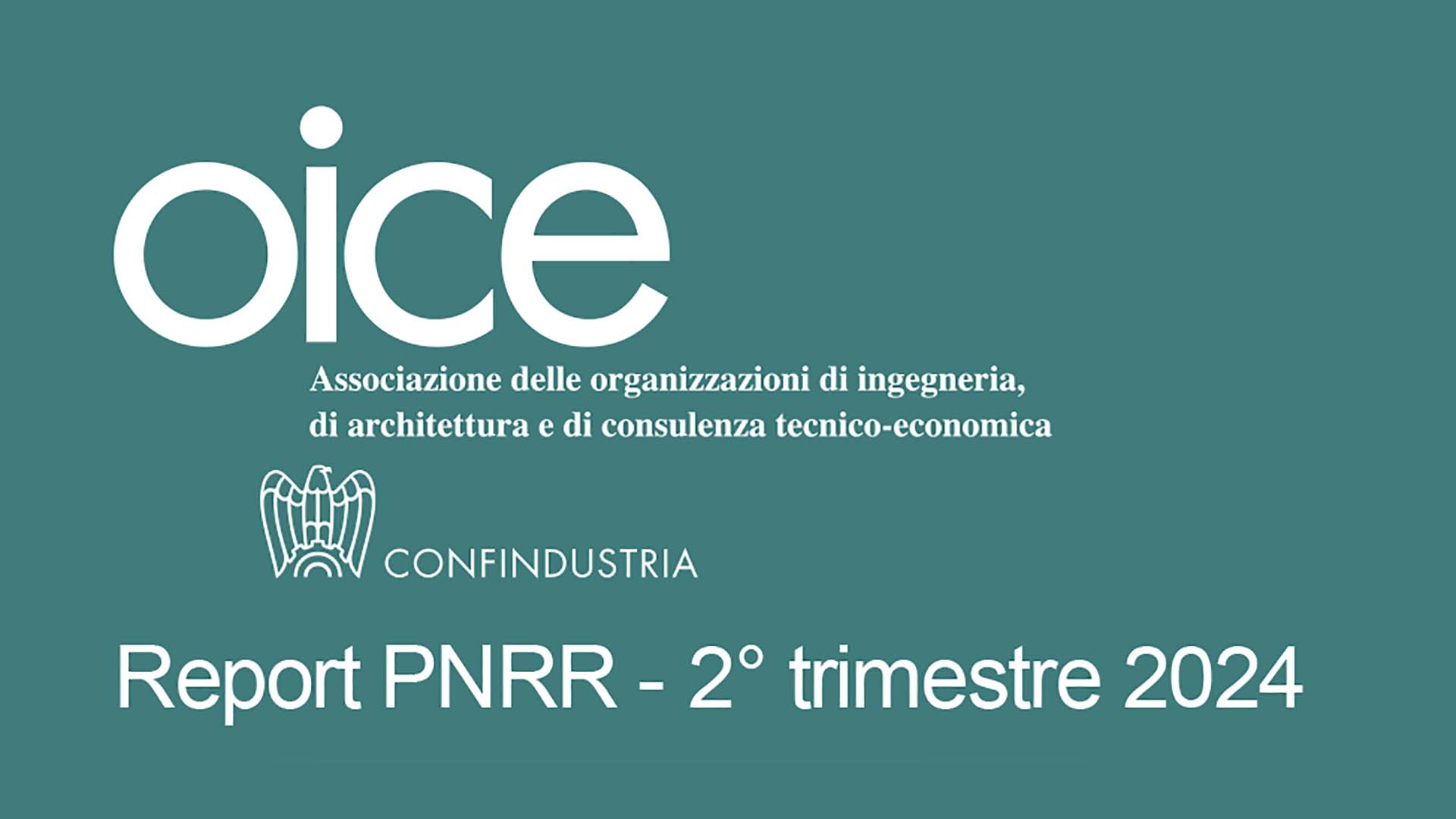 Copertina del report Pnrr del secondo trimestre 2024