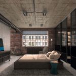 Scorrevole Deline serie 2 in cristallo lucido e nero