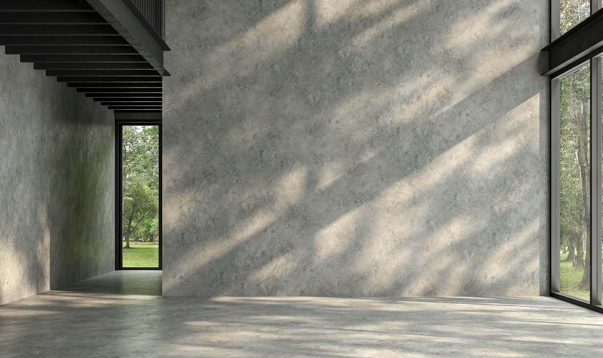 Fila pavimento di un loft trattato con Concrete Hydro