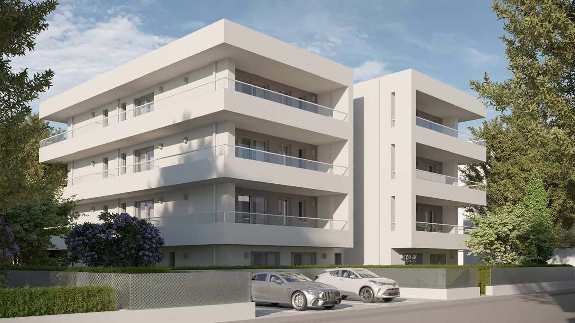 Le palazzina della Residenza Gaia a Bergamo 100% green