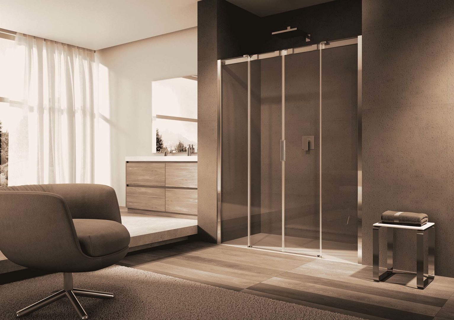 Provex modello Soft IS stile minimal ma ricercato ed è dotata del sistema soft-close che permette l’apertura e la chiusura rallentata delle porte