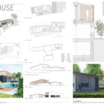 villa realizzata a Pandino in provincia di Cremona tavola di progetto dei piani
