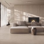 Casalgrande piastrelle stile beige naturale e rivestimento beige naturale silk