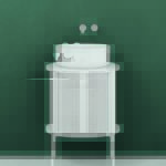 Azzurra Ceramica serie Cleer mobile finitura bianco wind