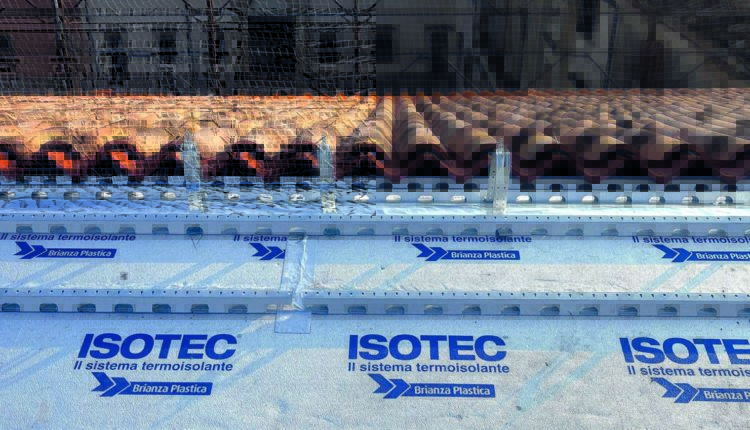 posa sistema termoisolante ventilato Isotec di Brianza Plastica,