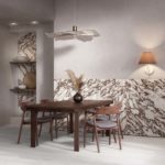 Marmora Decoro Canneté Pavonazzetto