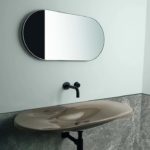 Colavene axa delano lavabo sospeso finitura terra lucido
