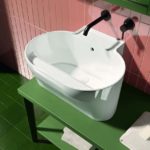 Colavene tino lavabo in ceramica bianco lucido