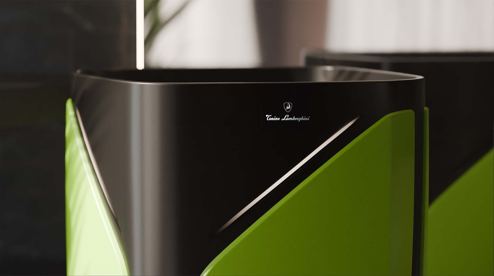 Glass Design lavabo Iconico versione Acid green