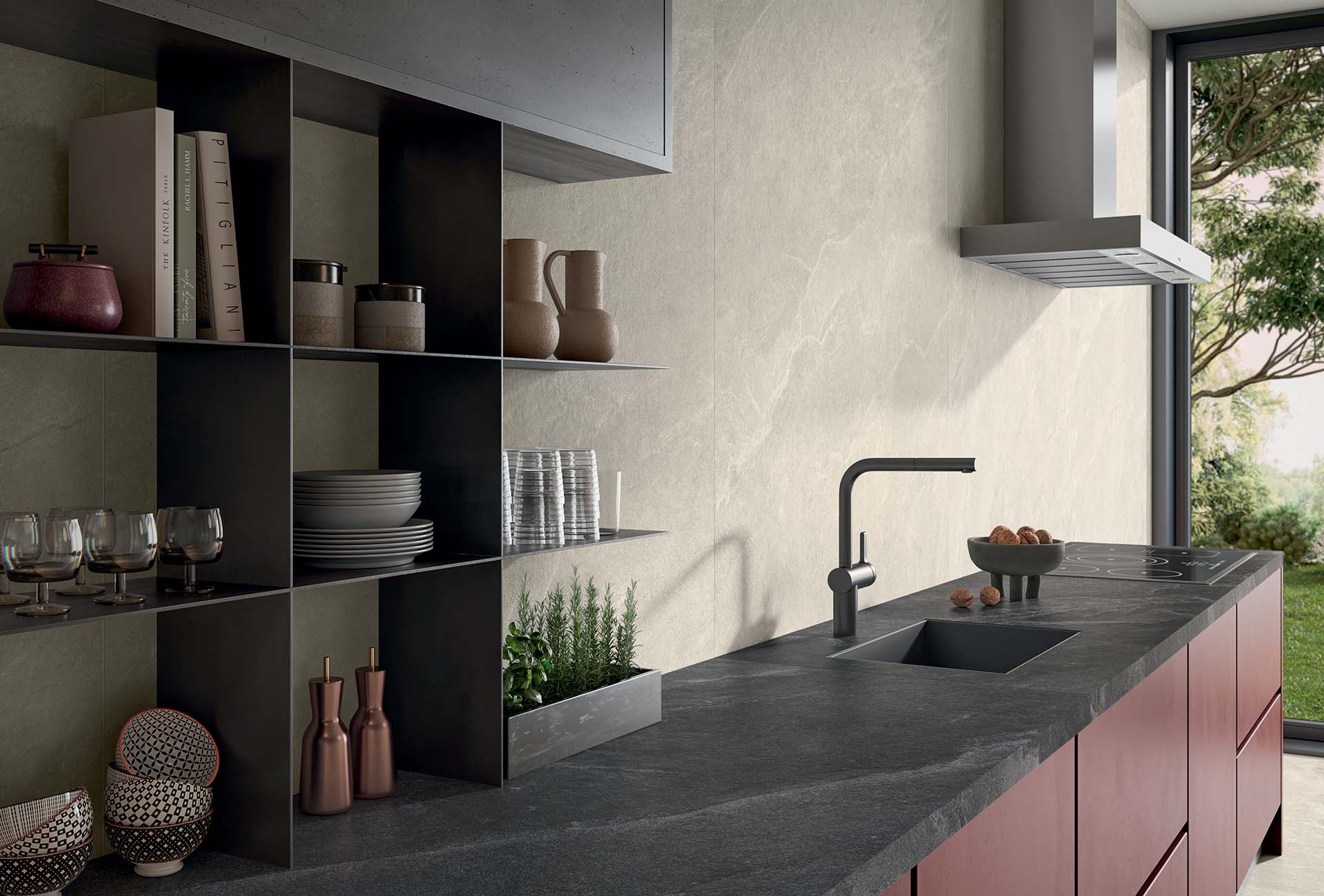 Panaria seire Stone Trace abyss