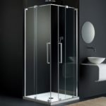 Cabine doccia ambientate con porte scorrevoli o a battente provex