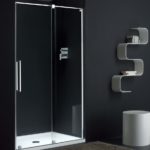Cabine doccia ambientate con porte scorrevoli o a battente provex