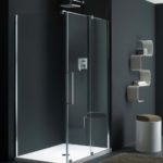 Cabine doccia ambientate con porte scorrevoli o a battente provex