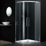Cabine doccia ambientate con porte scorrevoli o a battente provex