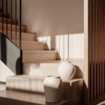 Casa Credai progettata da Andrea Dal Negro Architect particolare della scala per accedere al primo piano ©Giulia Maretti