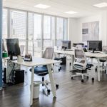 Casalgrande Padana gres porcellanato per pavimenti sopraelevati in ufficio