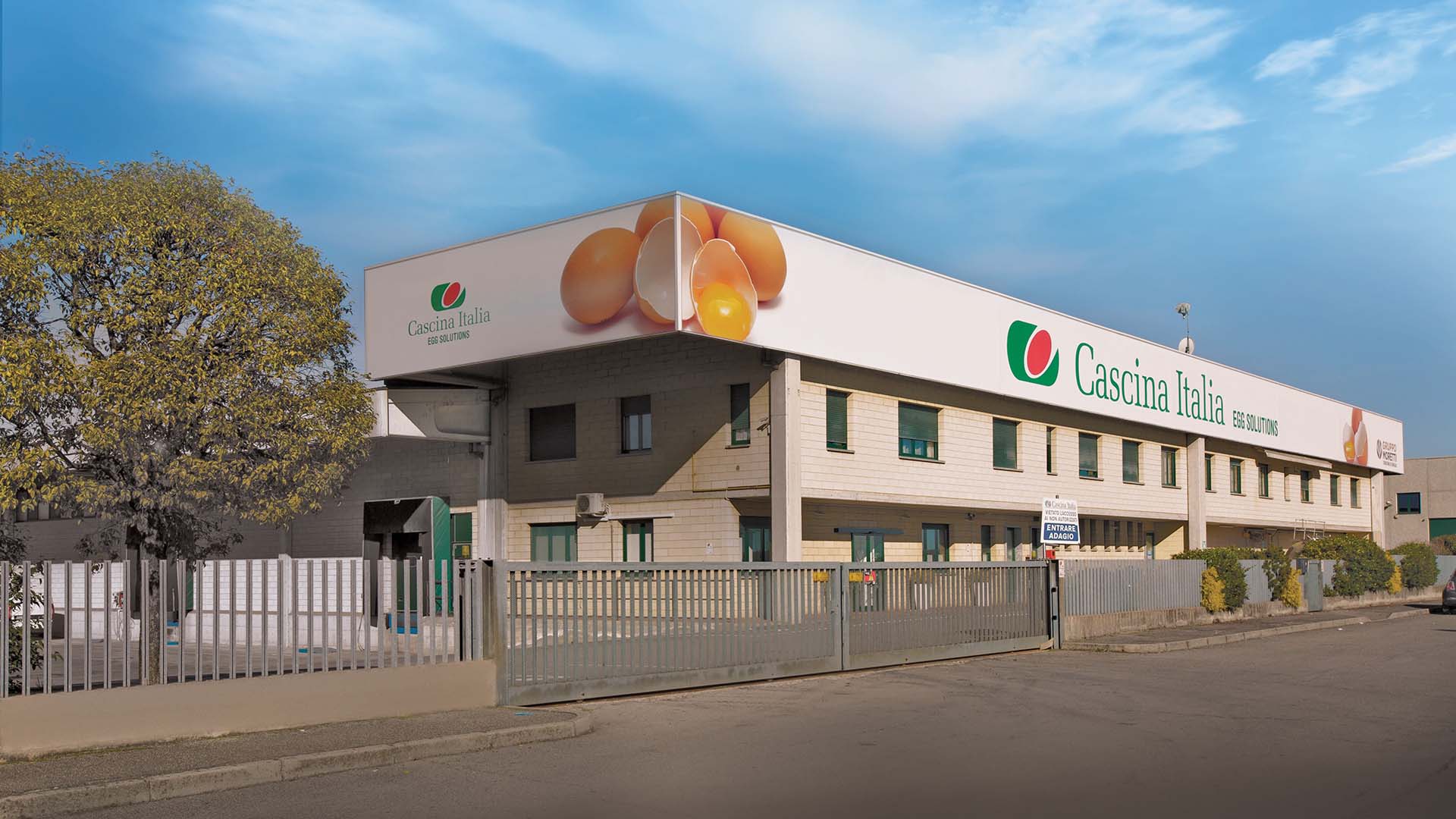 Lo stabilimento di Cascina Italia azienda del Gruppo Moretti