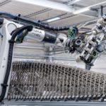 Padiglione Hybrid Flax lavorazione robotica