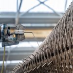 Padiglione Hybrid Flax lavorazione robotica