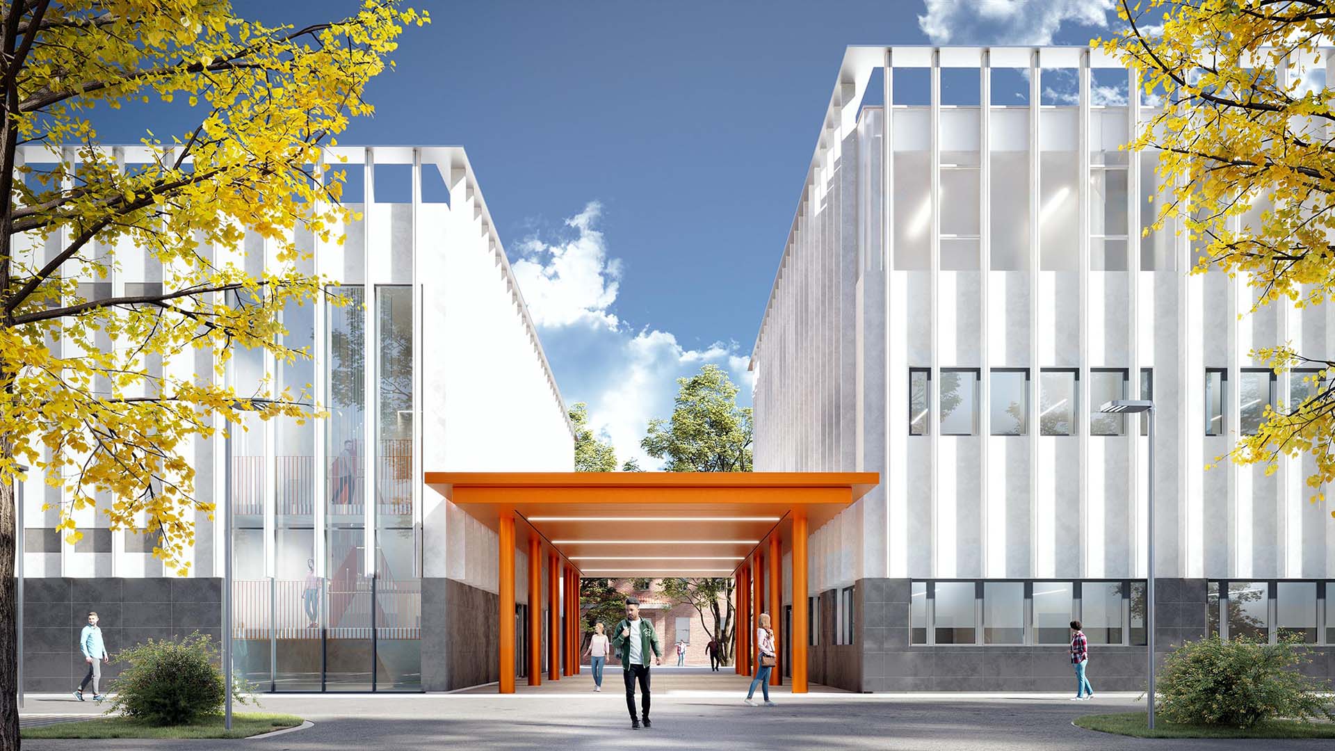 Progetto Cmr ingresso del nuovo edificio