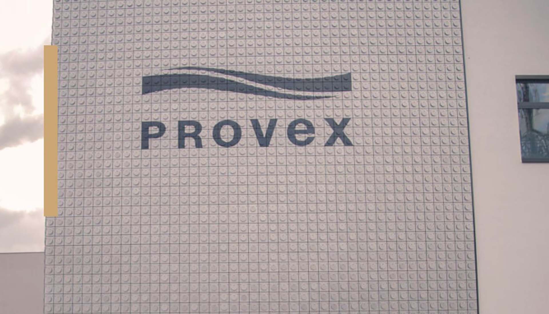 Provex particolare della facciata della sede