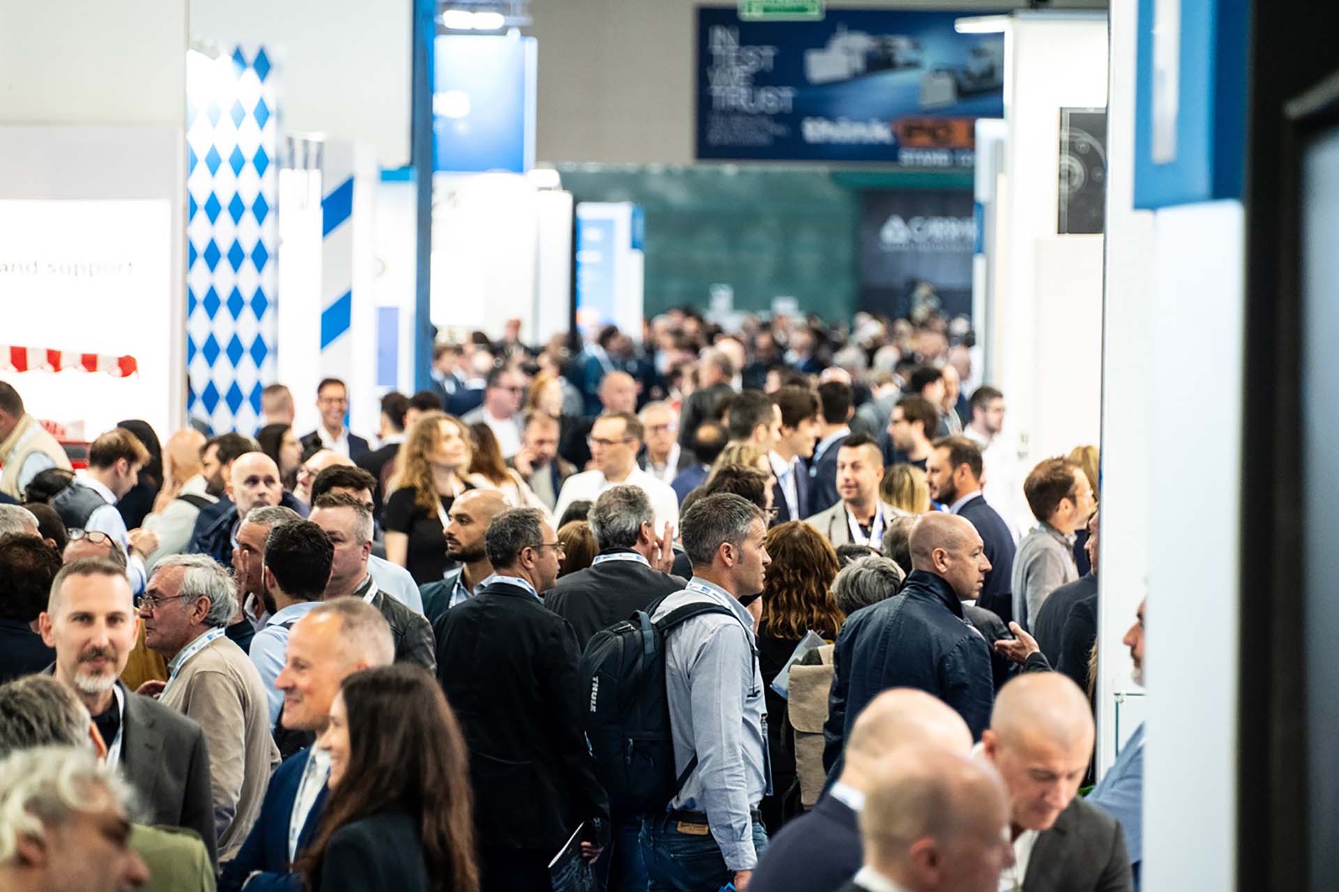 Visitatori alla fiera di Bergamo