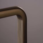 Fima Carlo Frattini Park Lane champagne spazzolato dettaglio curva canna miscelatore