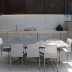 Mapei Villa Labriola la zona pranzo esterna